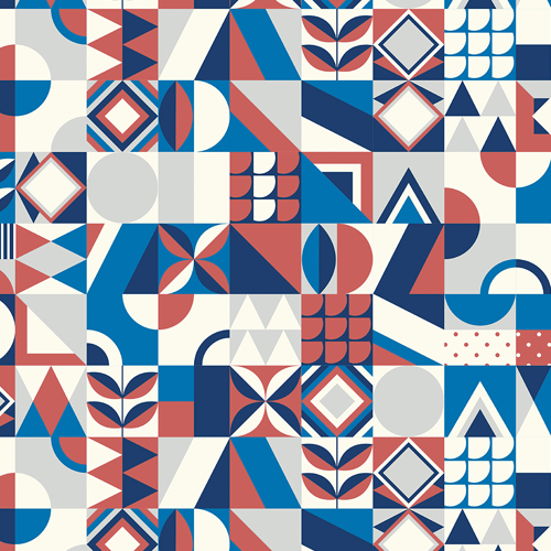 Adesivo Papel de Parede - Bauhaus Quadrados 1